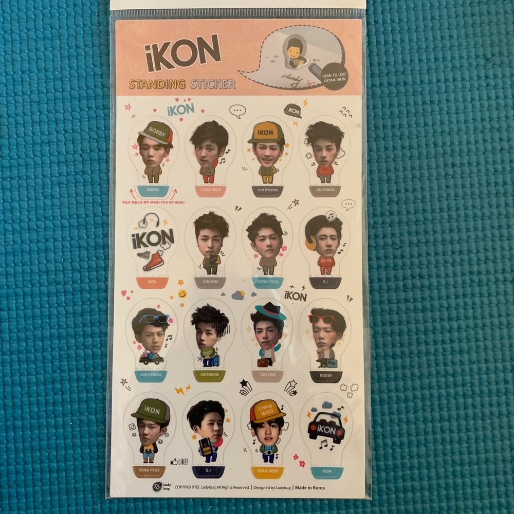 kpop ikon stickers